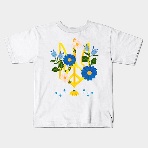 Make Peace Not War Pray For Ukraine. Visit my store:Atom139 Kids T-Shirt by Atom139